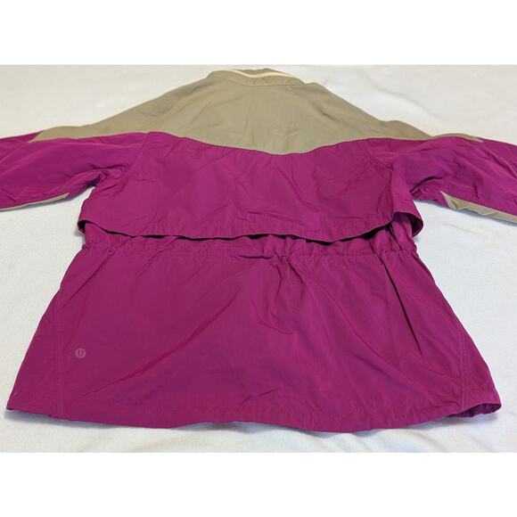LULULEMON‎ EVERGREEN ANORAK Women's Jacket Sz 6 Prosecco/Ripened Raspberry - Picture 6 of 15